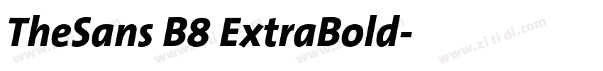 TheSans B8 ExtraBold字体转换